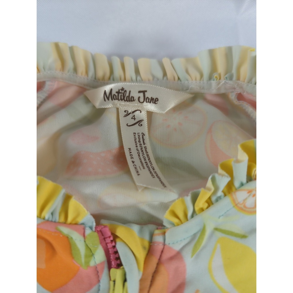 Girls MATILDA JANE Lets go together Fruit Smoothie Swimsuit size 4 Gently Used - Picture 3 of 5